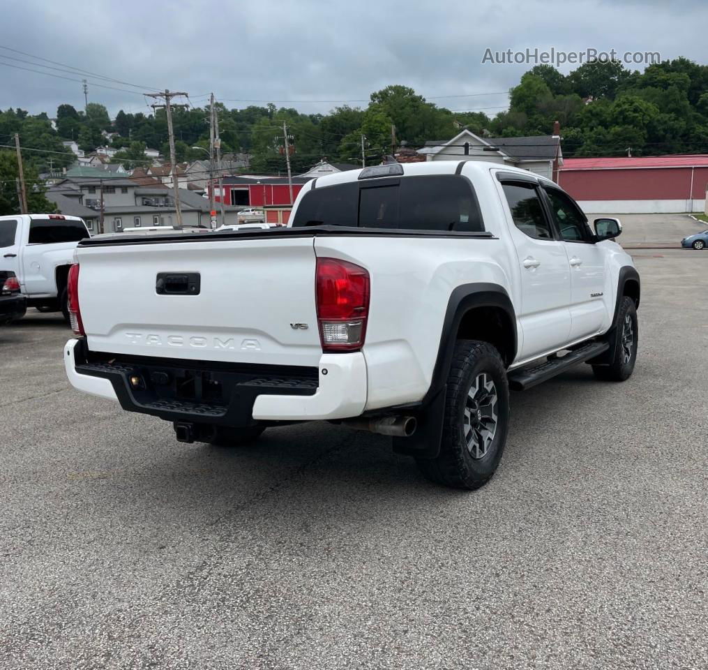 2017 Toyota Tacoma Double Cab White vin: 3TMCZ5AN0HM113580