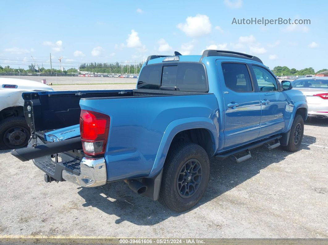 2019 Toyota Tacoma Sr5 V6 Blue vin: 3TMCZ5AN0KM198024