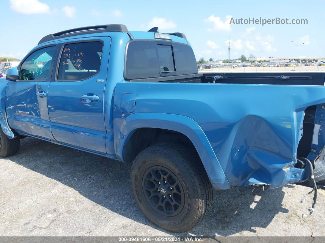 2019 Toyota Tacoma Sr5 V6 Blue vin: 3TMCZ5AN0KM198024