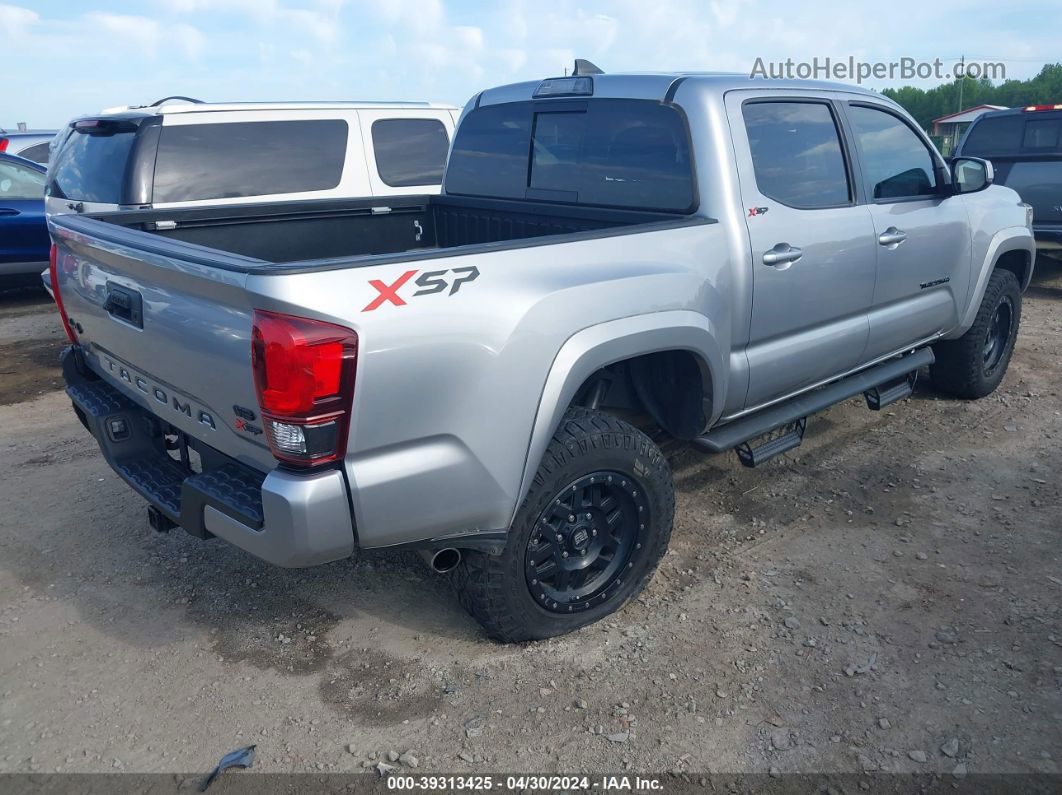 2019 Toyota Tacoma Sr5 V6 Silver vin: 3TMCZ5AN0KM222502