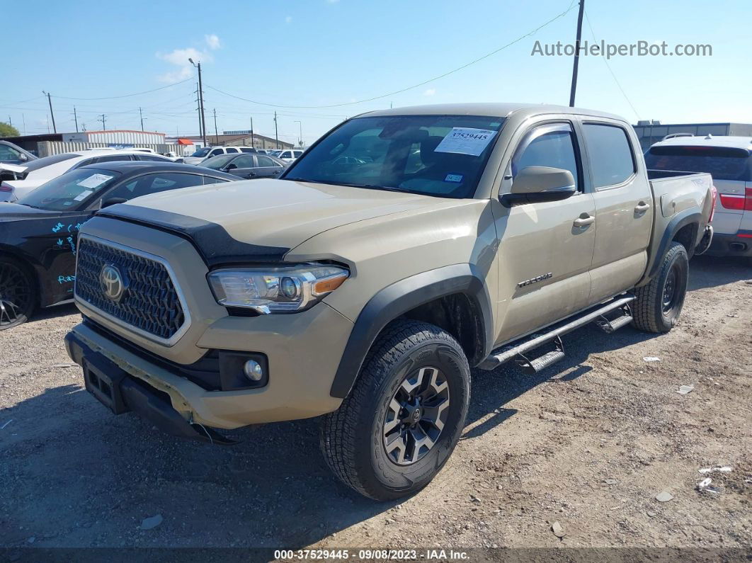 2019 Toyota Tacoma 4wd Trd Off Road Tan vin: 3TMCZ5AN0KM228297