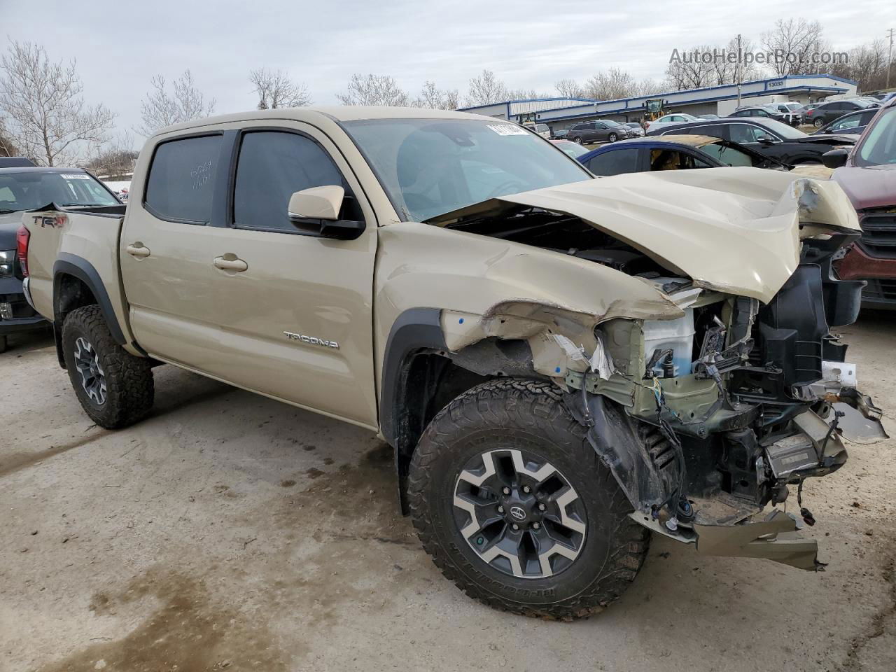 2019 Toyota Tacoma Double Cab Tan vin: 3TMCZ5AN0KM282327