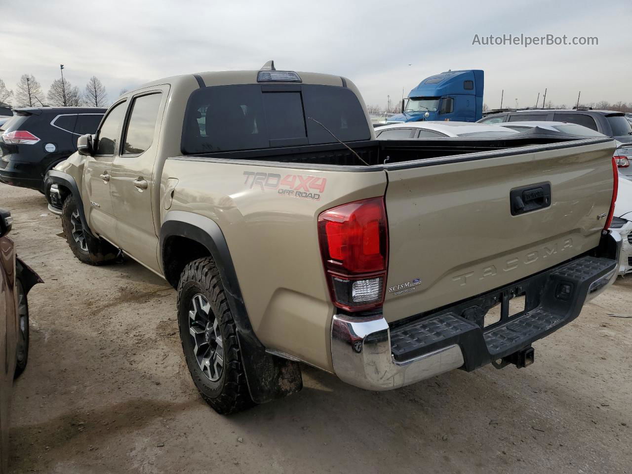 2019 Toyota Tacoma Double Cab Tan vin: 3TMCZ5AN0KM282327