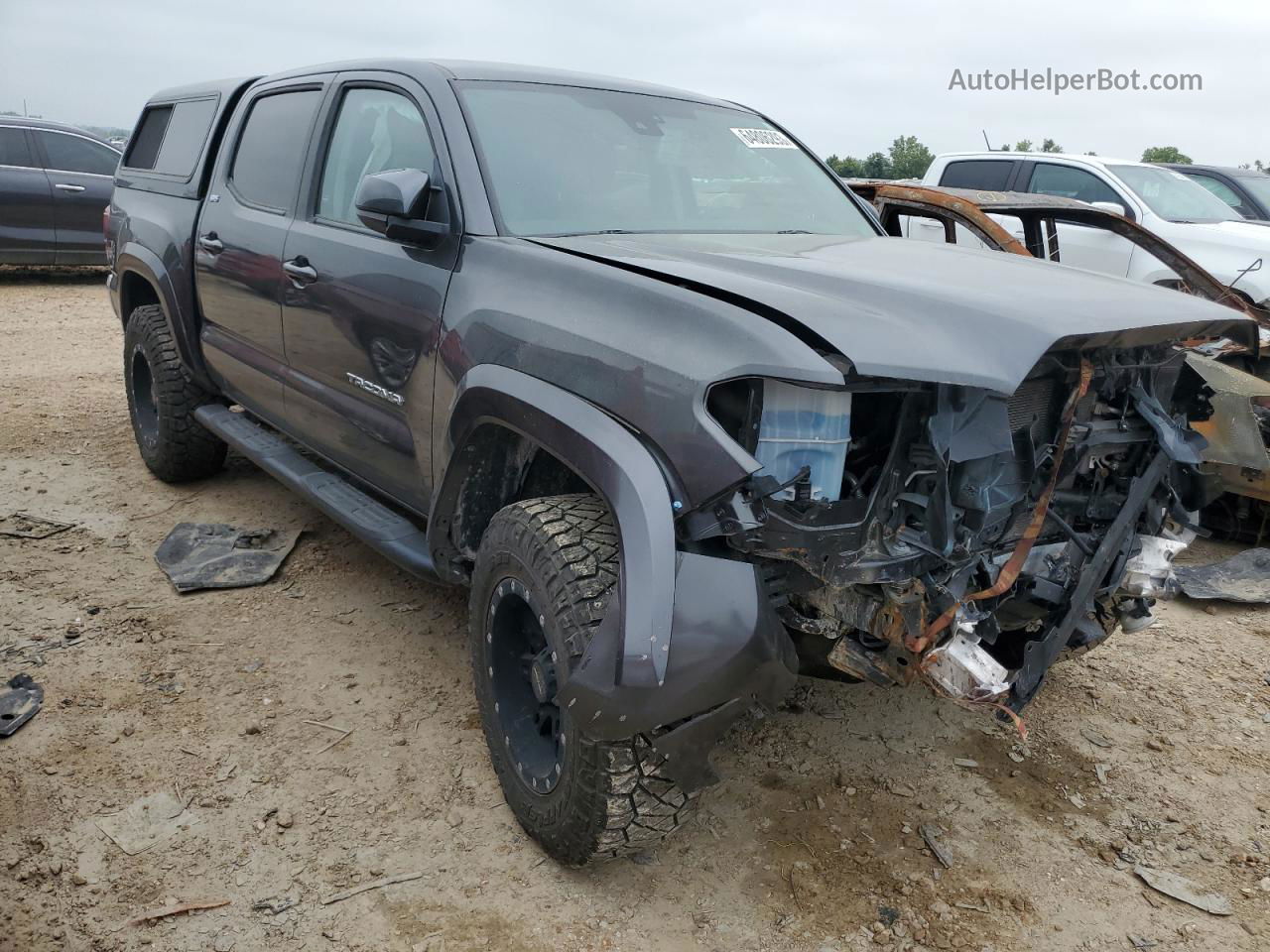 2019 Toyota Tacoma Double Cab Charcoal vin: 3TMCZ5AN0KM284921