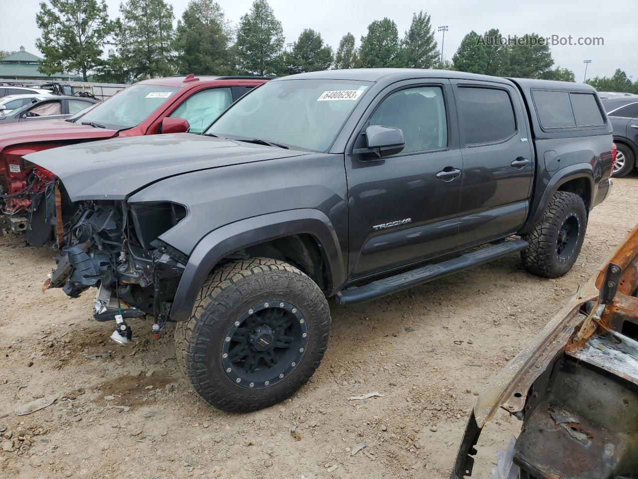 2019 Toyota Tacoma Double Cab Charcoal vin: 3TMCZ5AN0KM284921