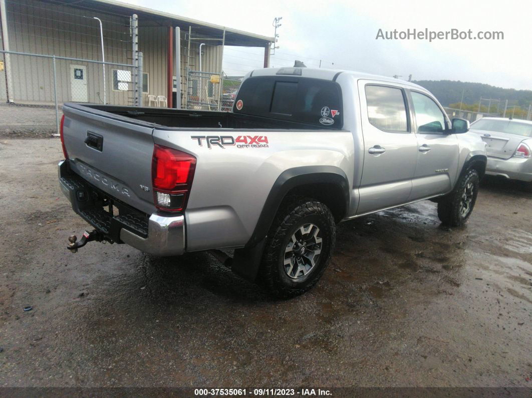 2019 Toyota Tacoma Trd Off Road Silver vin: 3TMCZ5AN0KM287169