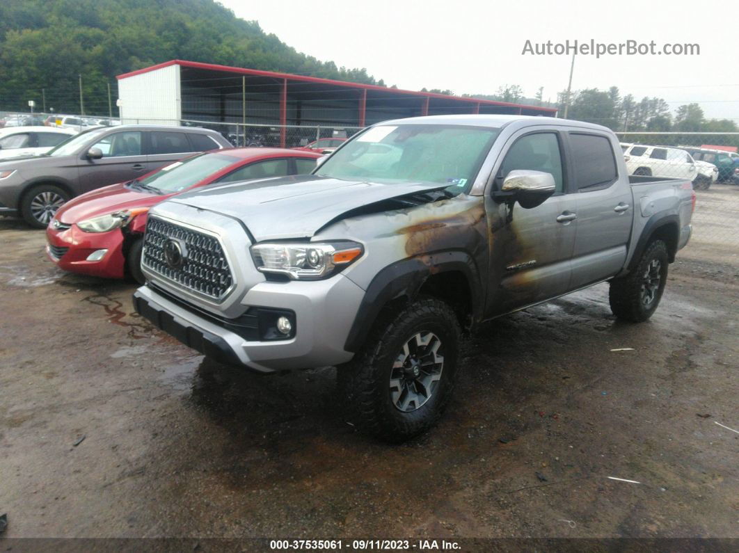 2019 Toyota Tacoma Trd Off Road Silver vin: 3TMCZ5AN0KM287169