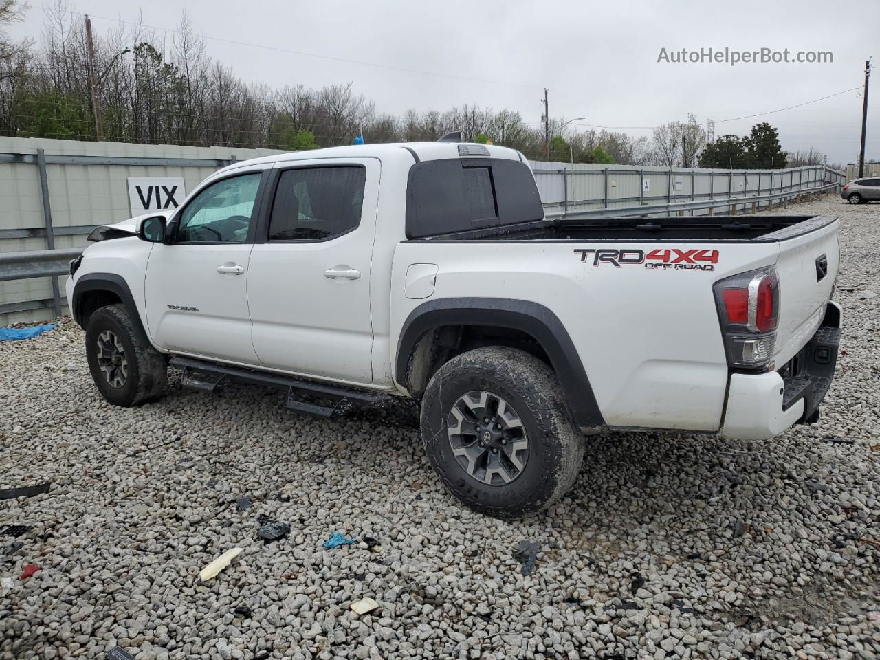 2020 Toyota Tacoma Double Cab White vin: 3TMCZ5AN0LM292356