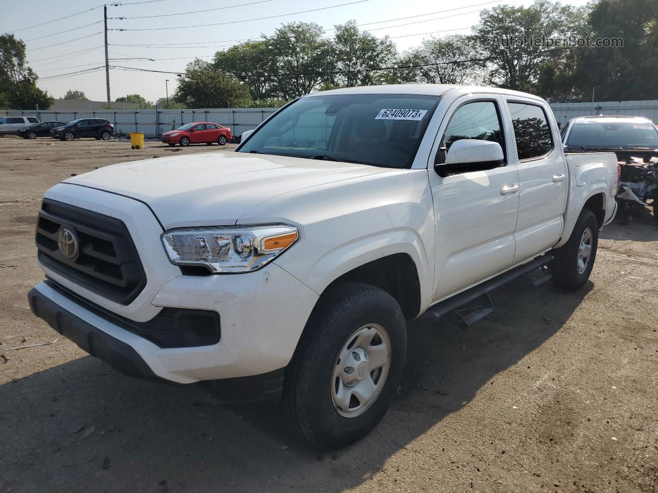 2020 Toyota Tacoma Double Cab White vin: 3TMCZ5AN0LM304196