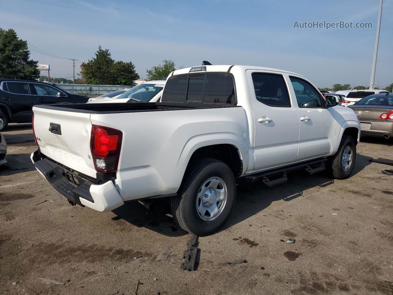 2020 Toyota Tacoma Double Cab White vin: 3TMCZ5AN0LM304196