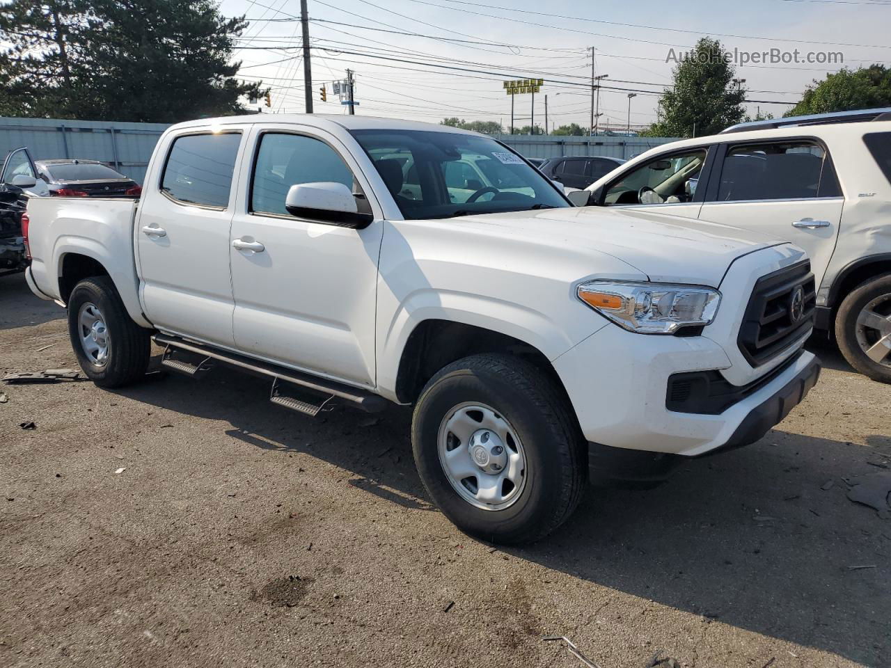 2020 Toyota Tacoma Double Cab White vin: 3TMCZ5AN0LM304196