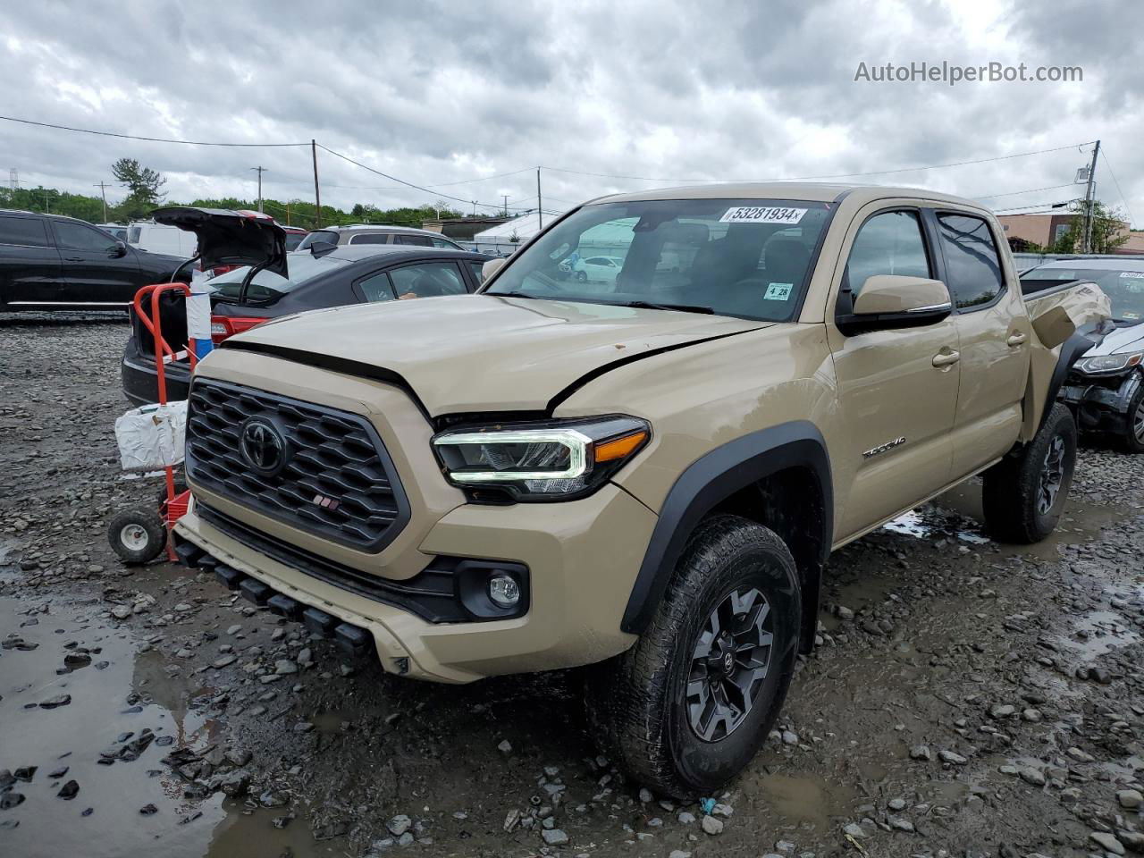 2020 Toyota Tacoma Double Cab Желто-коричневый vin: 3TMCZ5AN0LM309821