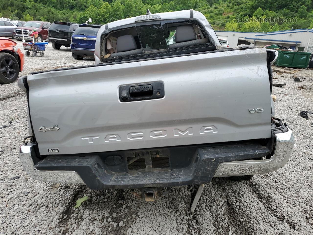 2020 Toyota Tacoma Double Cab Silver vin: 3TMCZ5AN0LM312296