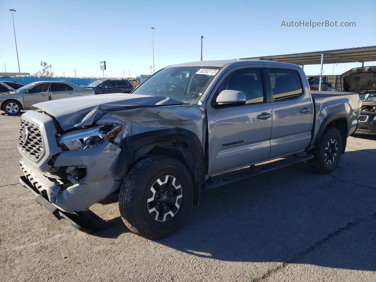 2020 Toyota Tacoma Double Cab Серый vin: 3TMCZ5AN0LM316672