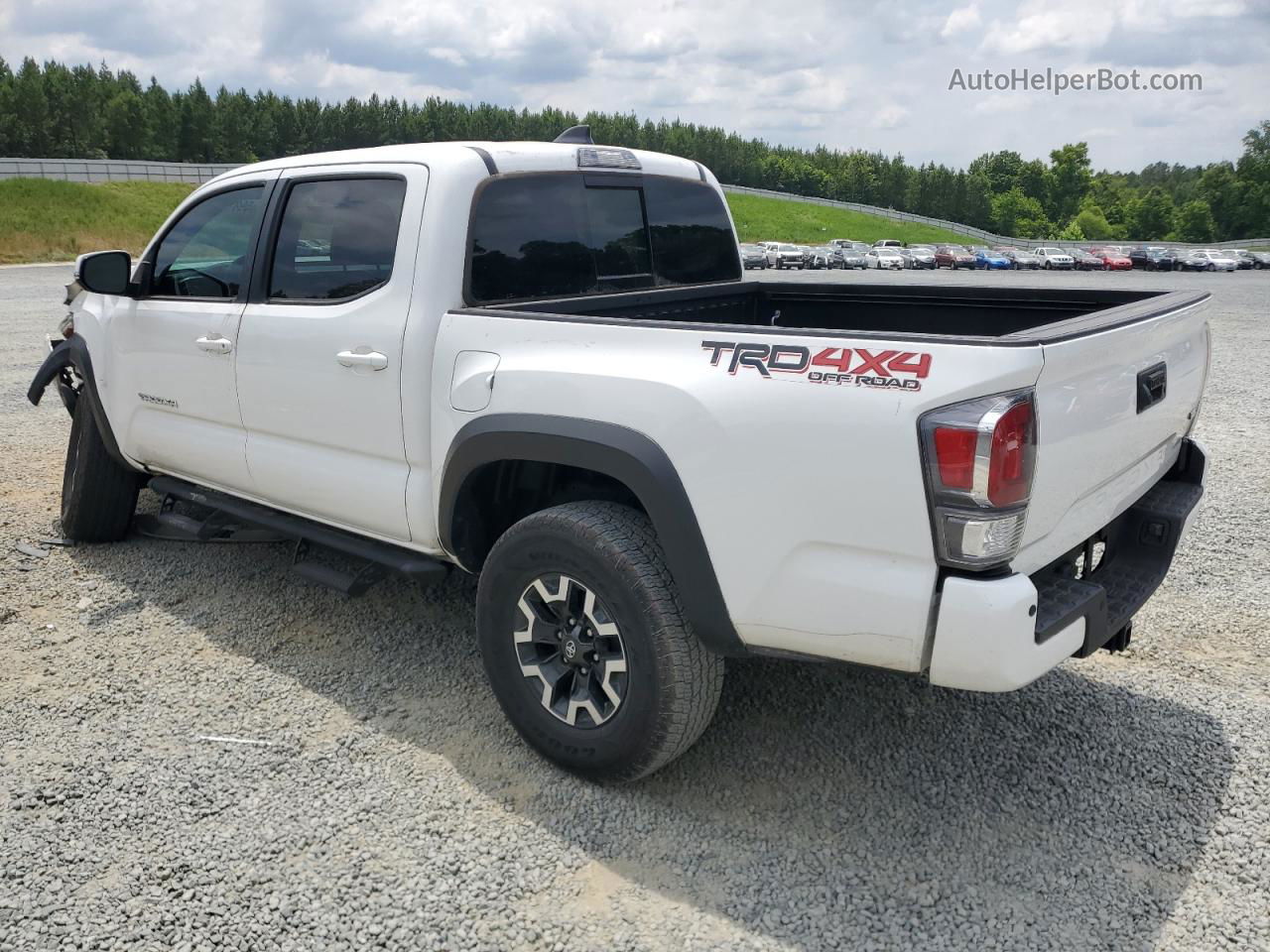 2020 Toyota Tacoma Double Cab White vin: 3TMCZ5AN0LM328515