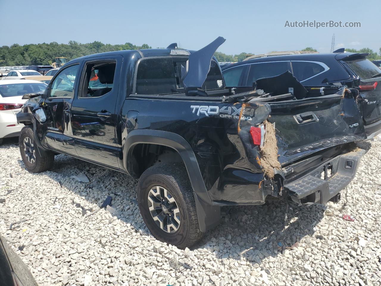 2020 Toyota Tacoma Double Cab Black vin: 3TMCZ5AN0LM335254