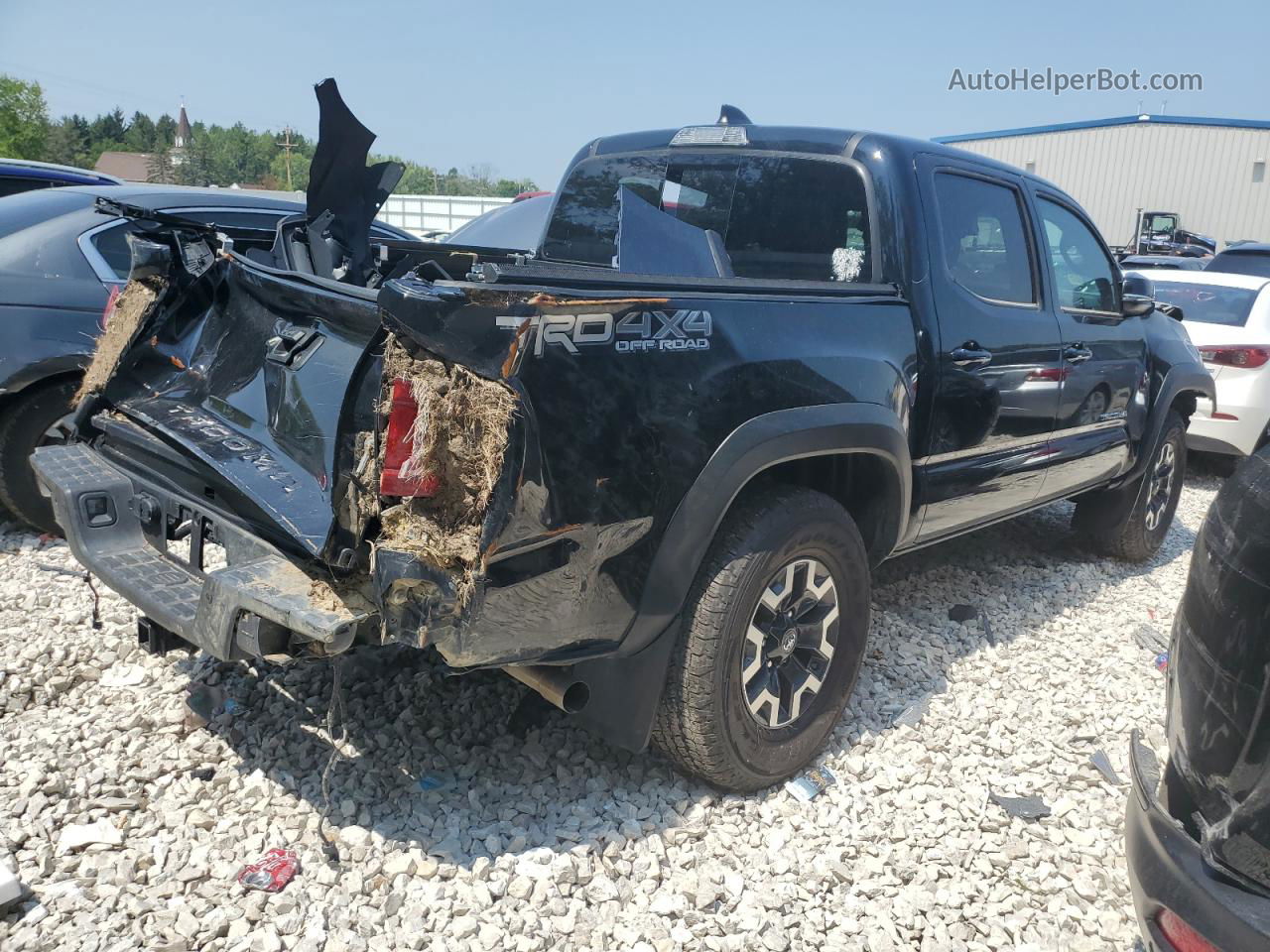 2020 Toyota Tacoma Double Cab Black vin: 3TMCZ5AN0LM335254