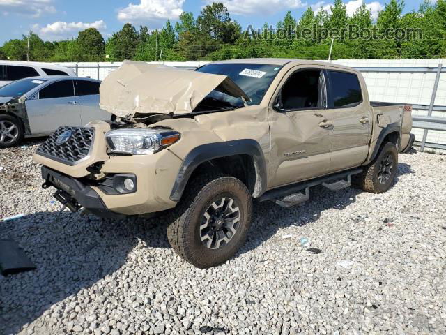 2020 Toyota Tacoma Double Cab Желто-коричневый vin: 3TMCZ5AN0LM340650