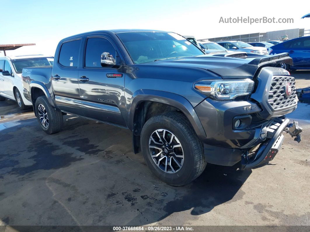 2021 Toyota Tacoma 4wd Sr/sr5/trd Sport Gray vin: 3TMCZ5AN0MM410570