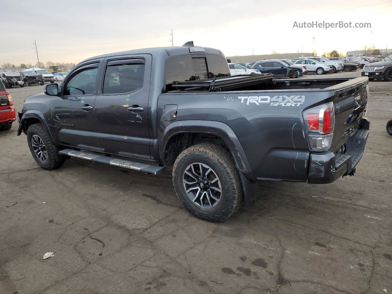 2021 Toyota Tacoma Double Cab Gray vin: 3TMCZ5AN0MM428695