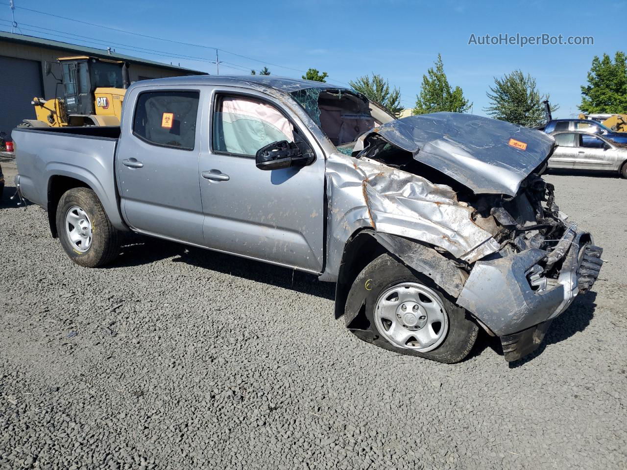 2021 Toyota Tacoma Double Cab Silver vin: 3TMCZ5AN0MM431936