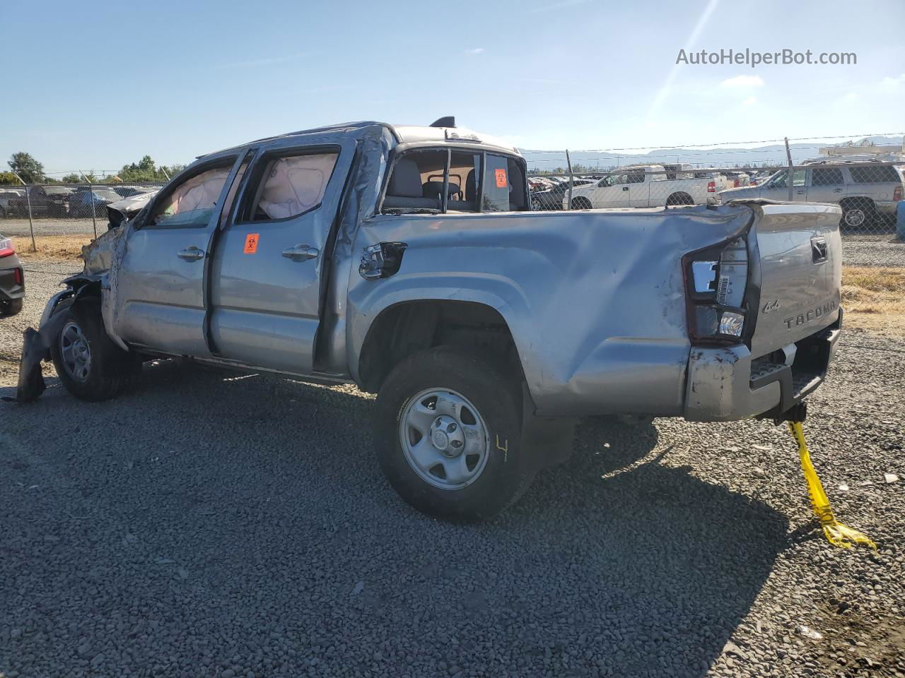 2021 Toyota Tacoma Double Cab Silver vin: 3TMCZ5AN0MM431936