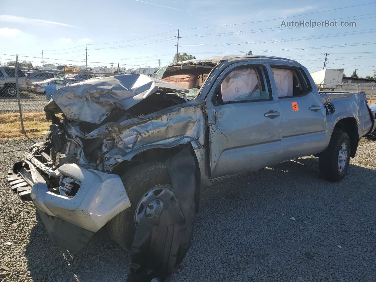 2021 Toyota Tacoma Double Cab Silver vin: 3TMCZ5AN0MM431936