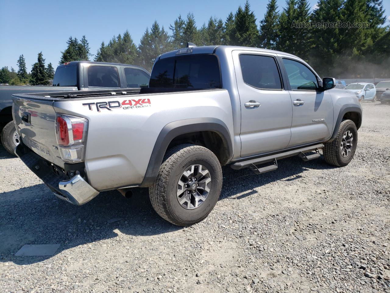 2021 Toyota Tacoma Double Cab Серебряный vin: 3TMCZ5AN0MM434576