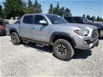 2021 Toyota Tacoma Double Cab Silver vin: 3TMCZ5AN0MM434576