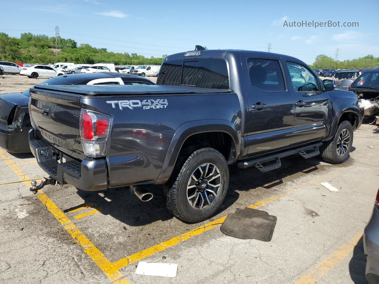 2021 Toyota Tacoma Double Cab Серый vin: 3TMCZ5AN0MM449076