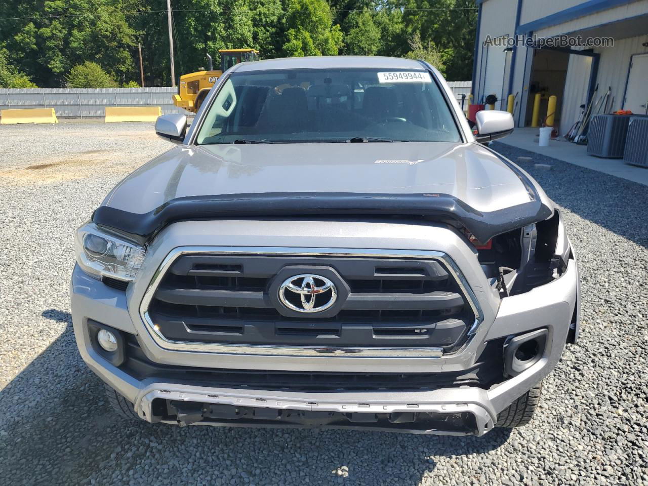 2017 Toyota Tacoma Double Cab Silver vin: 3TMCZ5AN1HM057357