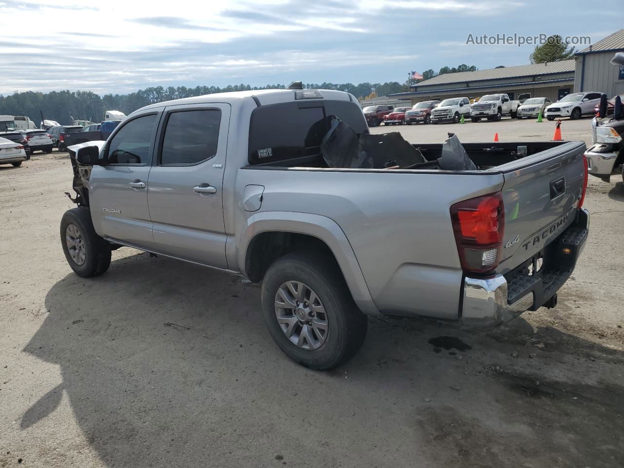 2019 Toyota Tacoma Double Cab Silver vin: 3TMCZ5AN1KM192751