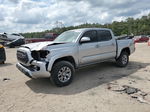 2019 Toyota Tacoma Double Cab Серебряный vin: 3TMCZ5AN1KM192751