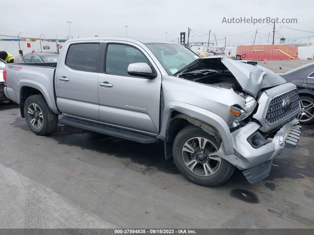 2019 Toyota Tacoma 4wd Sr/sr5/trd Sport Silver vin: 3TMCZ5AN1KM195536