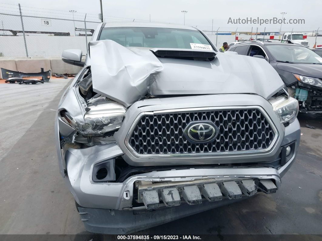 2019 Toyota Tacoma 4wd Sr/sr5/trd Sport Silver vin: 3TMCZ5AN1KM195536