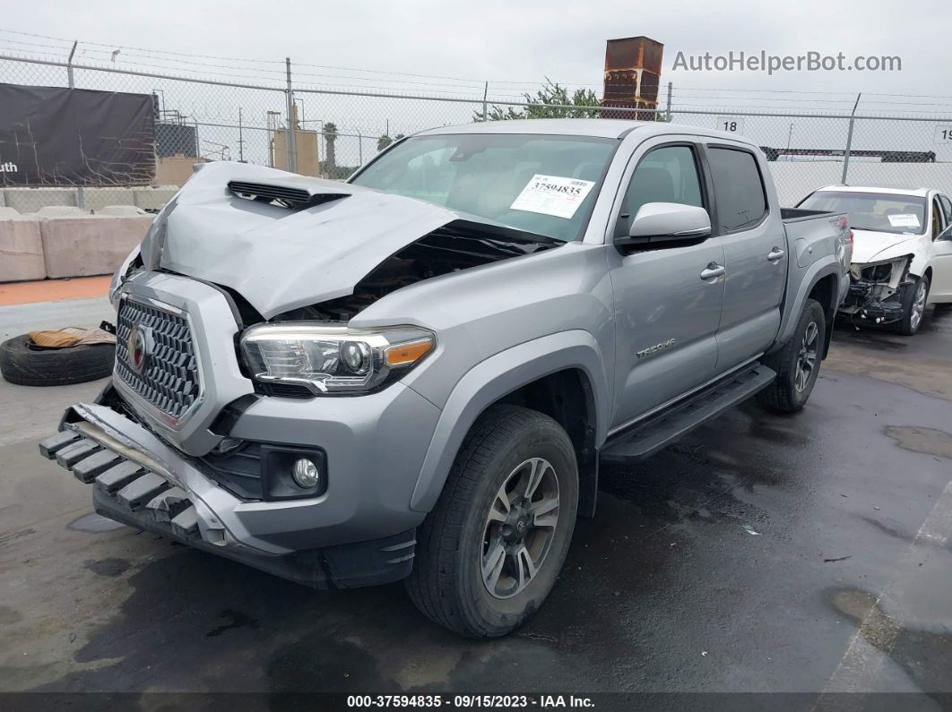 2019 Toyota Tacoma 4wd Sr/sr5/trd Sport Silver vin: 3TMCZ5AN1KM195536