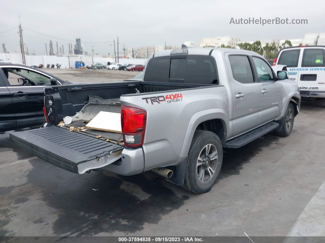 2019 Toyota Tacoma 4wd Sr/sr5/trd Sport Silver vin: 3TMCZ5AN1KM195536