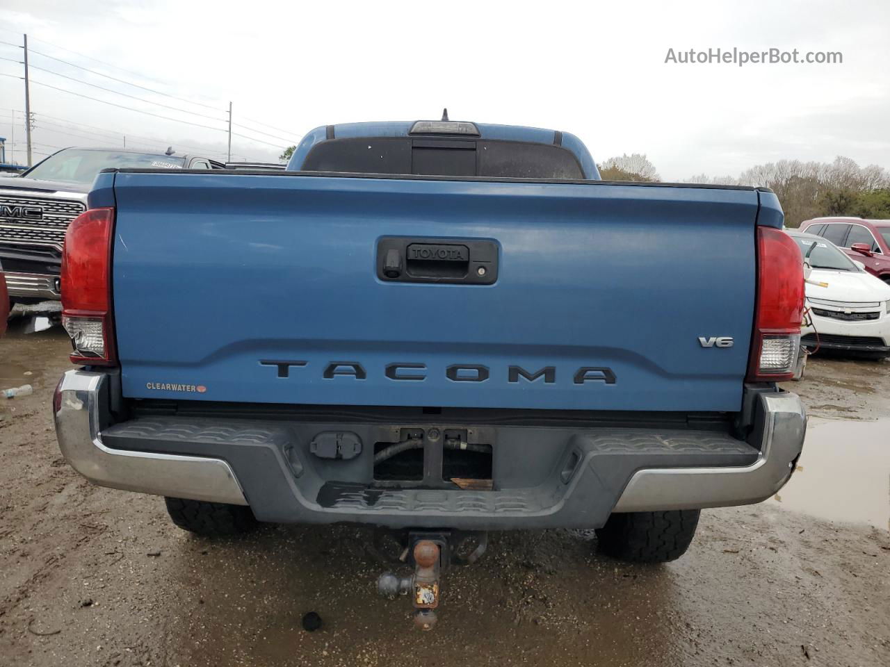 2019 Toyota Tacoma Double Cab Blue vin: 3TMCZ5AN1KM223190