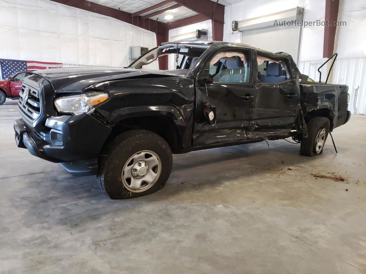 2019 Toyota Tacoma Double Cab Black vin: 3TMCZ5AN1KM232133