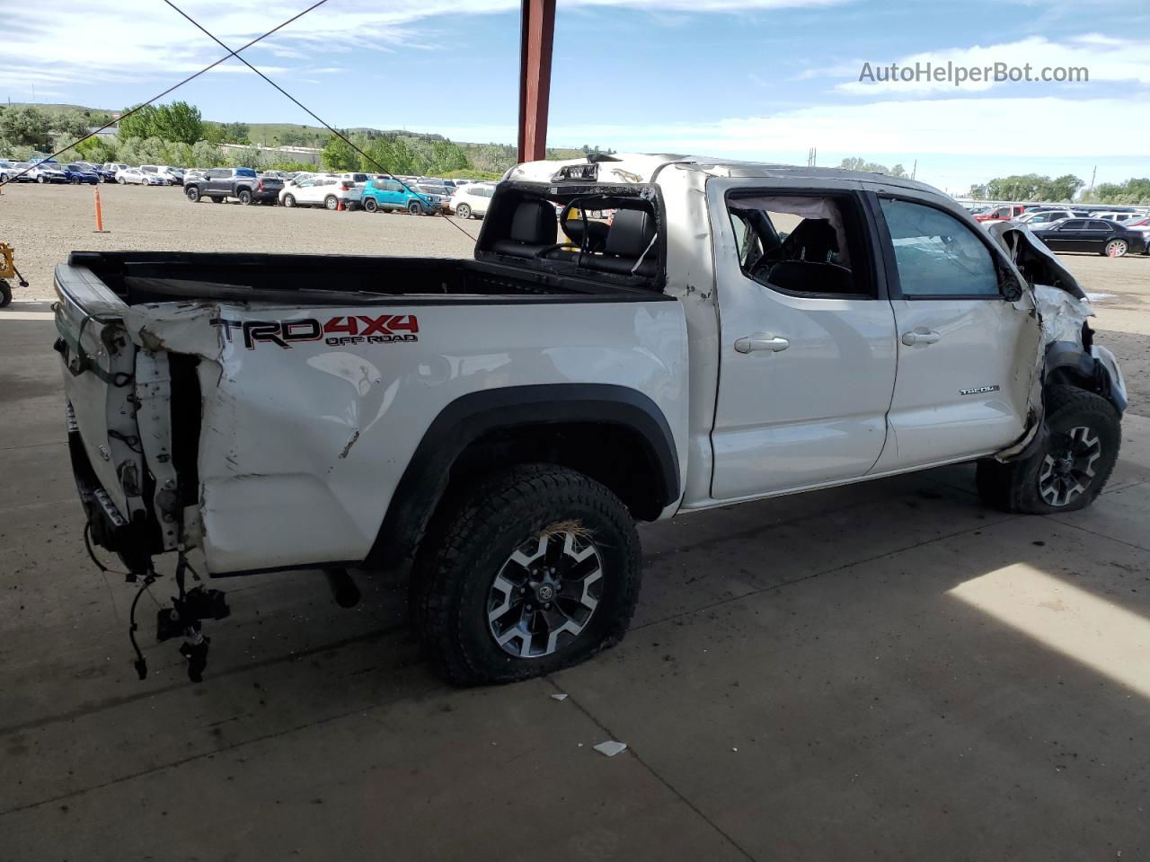 2019 Toyota Tacoma Double Cab White vin: 3TMCZ5AN1KM234996