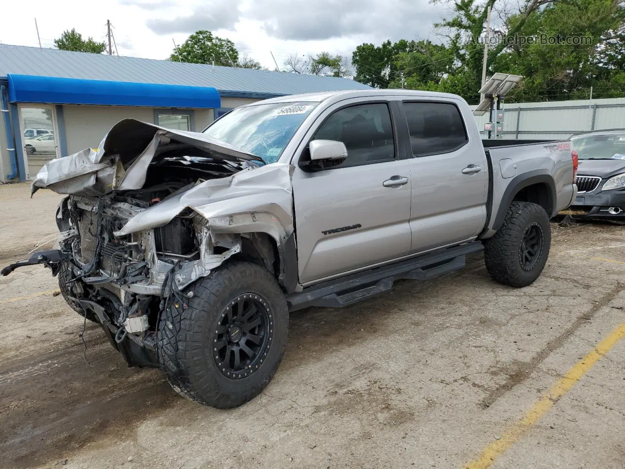 2019 Toyota Tacoma Double Cab Серый vin: 3TMCZ5AN1KM243620