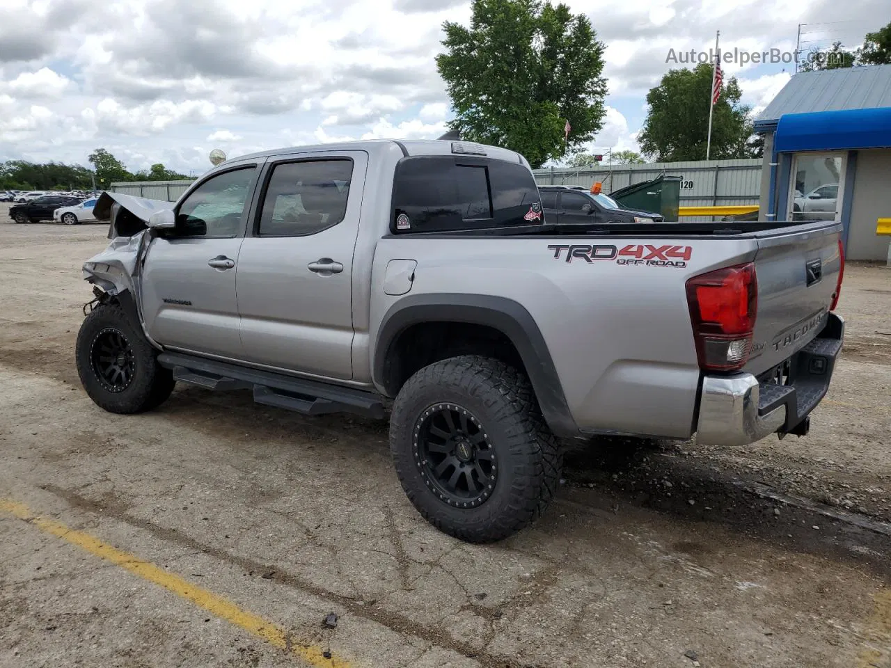 2019 Toyota Tacoma Double Cab Gray vin: 3TMCZ5AN1KM243620