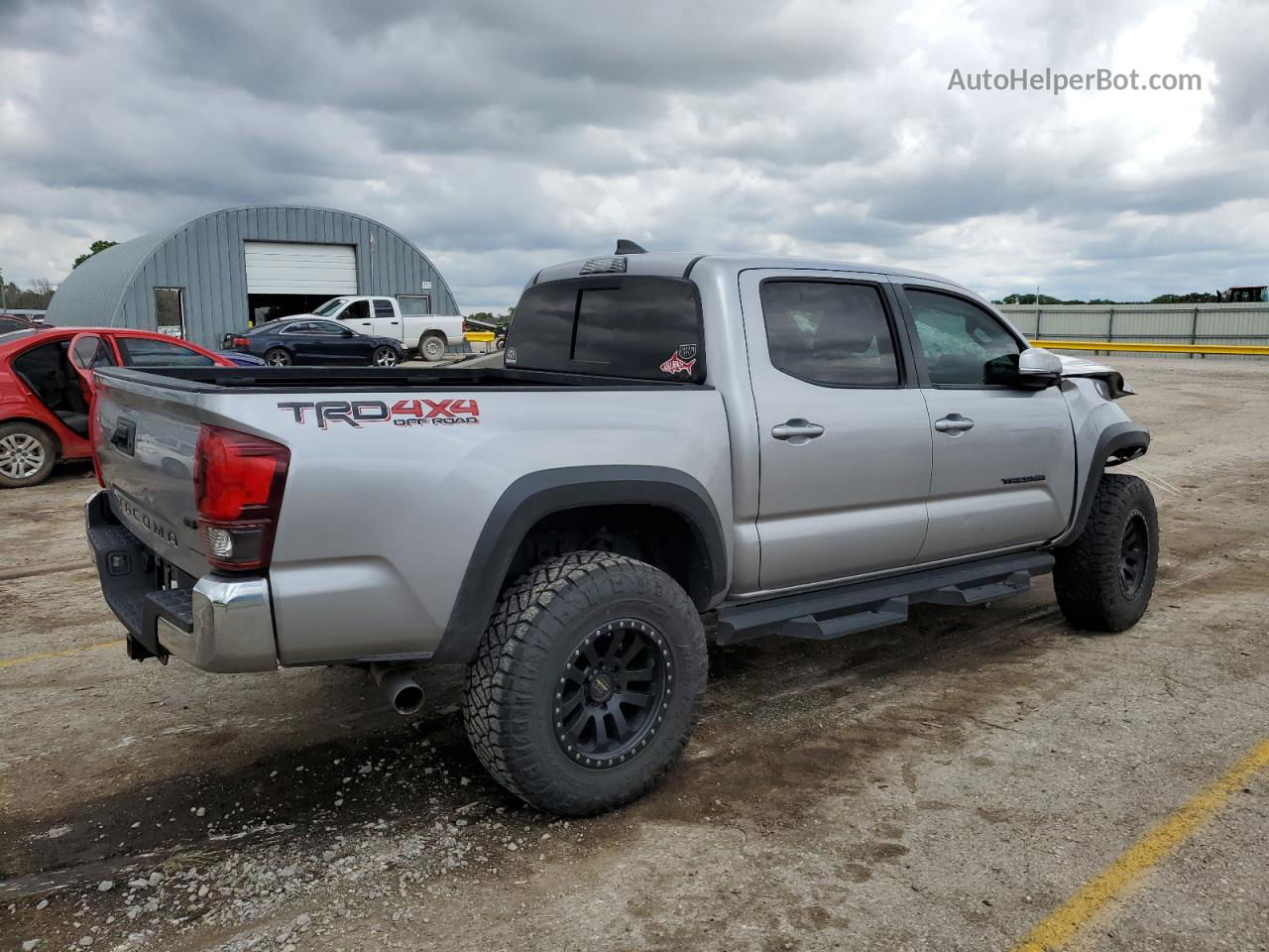 2019 Toyota Tacoma Double Cab Серый vin: 3TMCZ5AN1KM243620