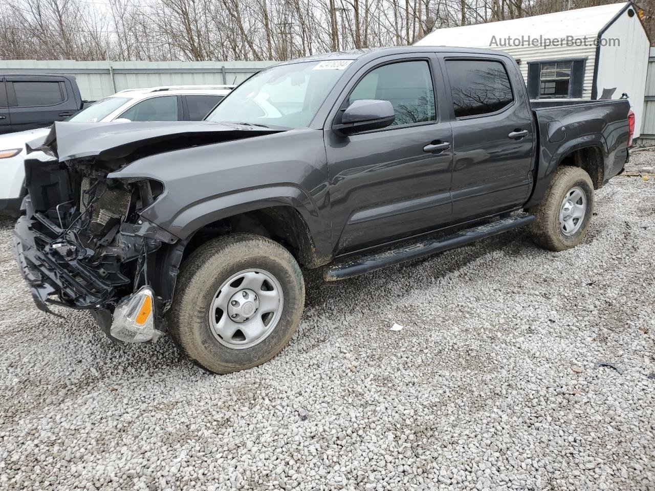 2019 Toyota Tacoma Double Cab Gray vin: 3TMCZ5AN1KM276861