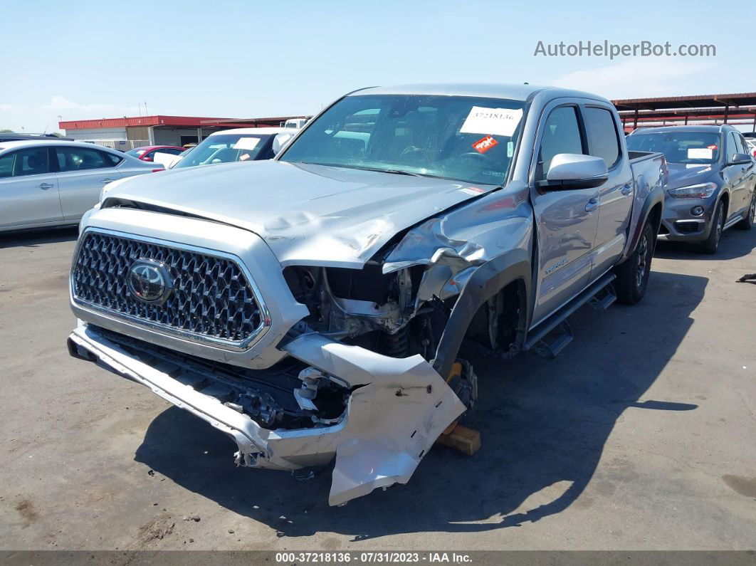 2019 Toyota Tacoma 4wd Sr/sr5/trd Sport Silver vin: 3TMCZ5AN1KM287049