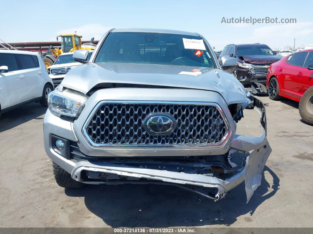 2019 Toyota Tacoma 4wd Sr/sr5/trd Sport Silver vin: 3TMCZ5AN1KM287049