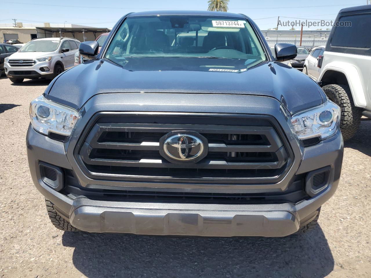 2021 Toyota Tacoma Double Cab Gray vin: 3TMCZ5AN1MM395397