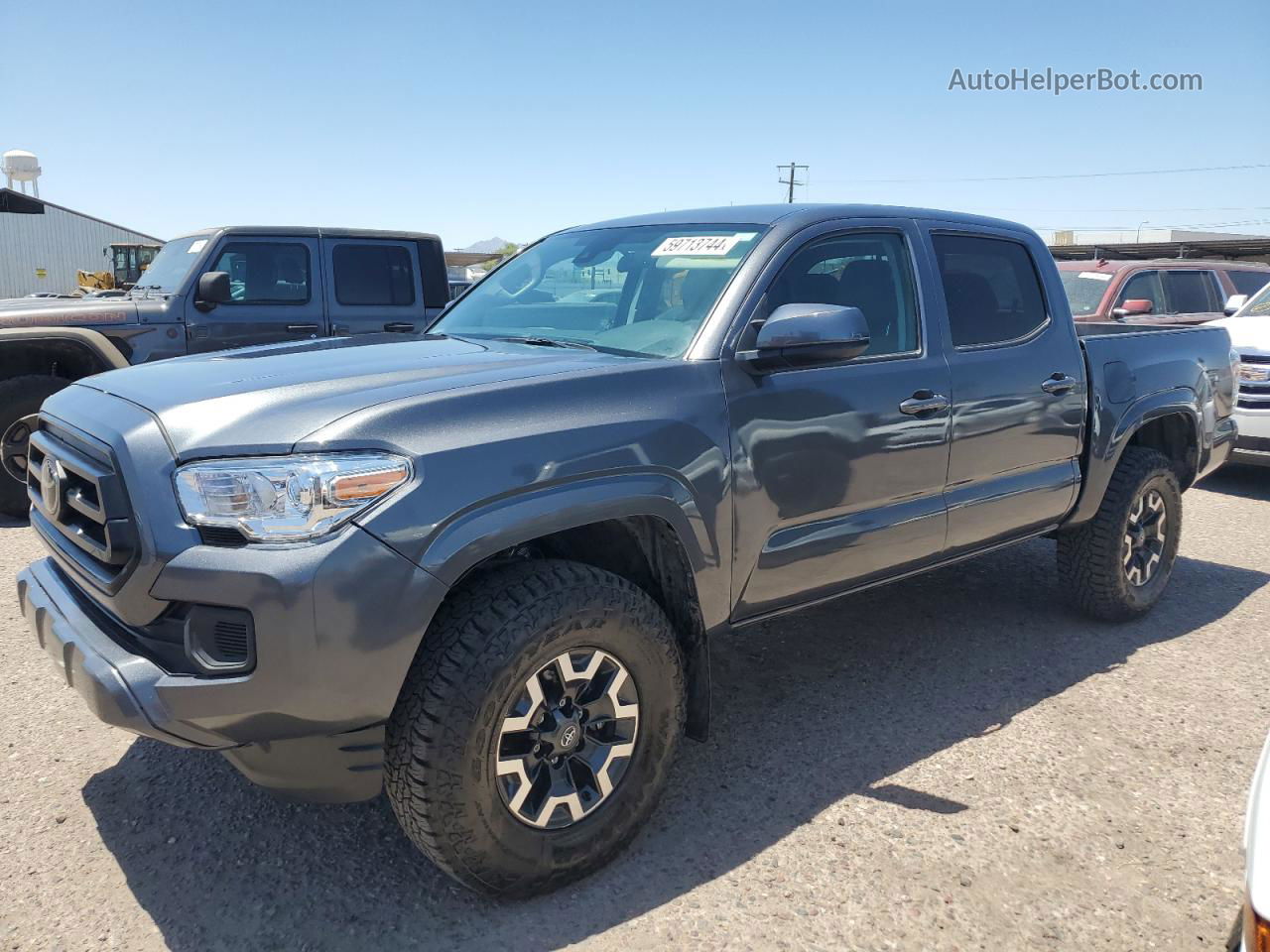 2021 Toyota Tacoma Double Cab Gray vin: 3TMCZ5AN1MM395397