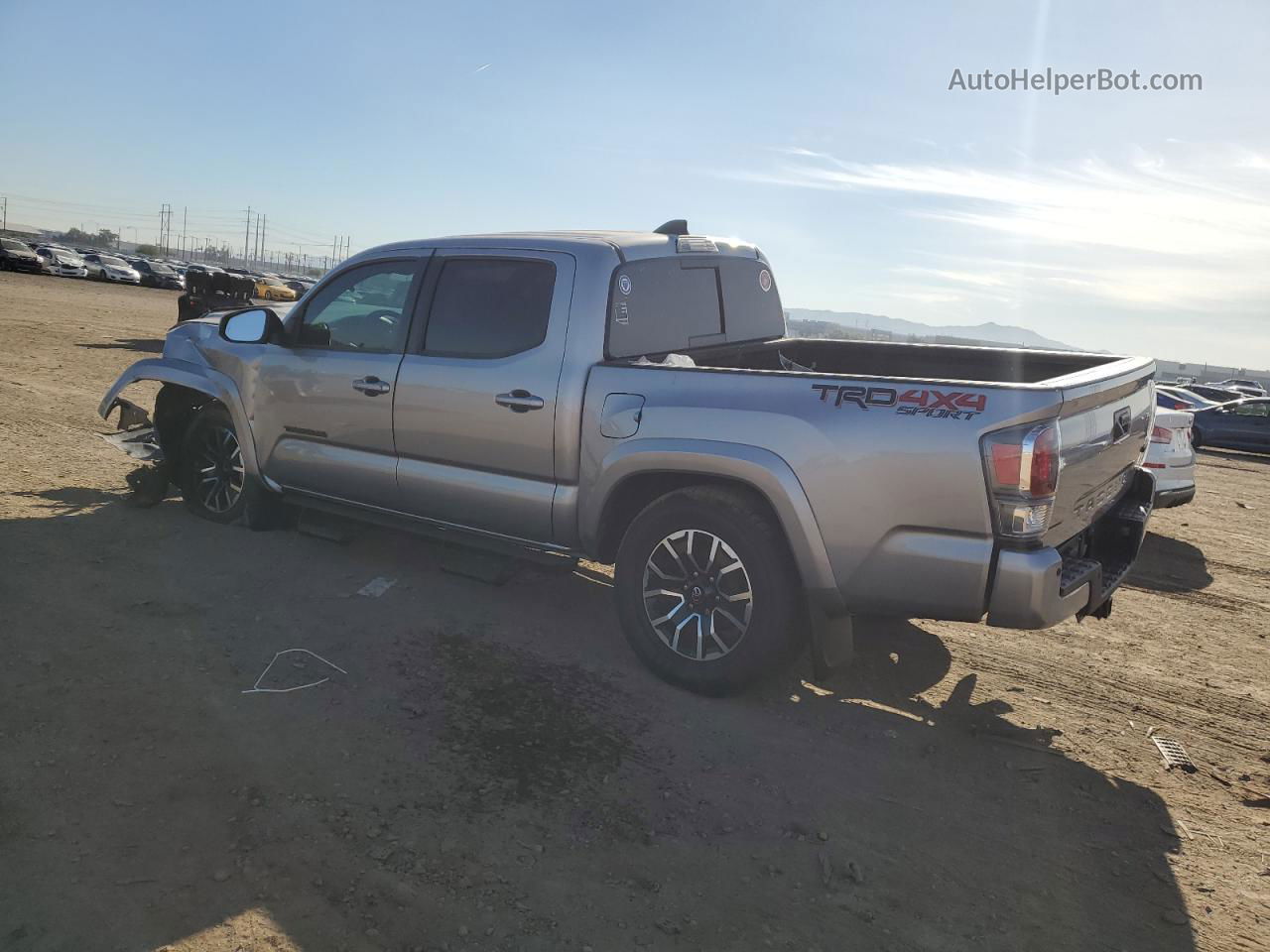 2021 Toyota Tacoma Double Cab Silver vin: 3TMCZ5AN1MM400954