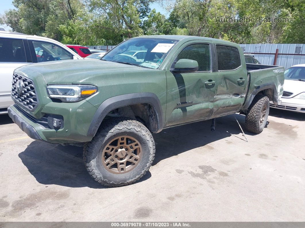 2021 Toyota Tacoma 4wd Sr/sr5/trd Sport Зеленый vin: 3TMCZ5AN1MM444503